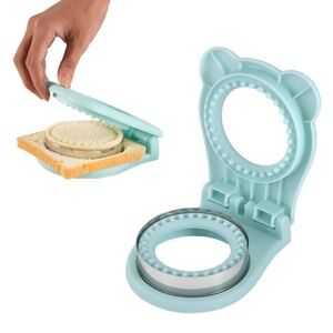 💞 New Light Blue Uncrustable-Style Sandwich Cutter and Sealer